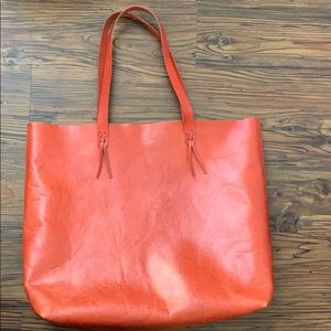 Used Madewell red tote